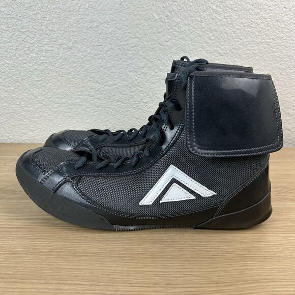 Adams O Pro Boxing OX Cool Gray Black Boxing Boots Shoes Men’s Sz 13 - Picture 2 of 9